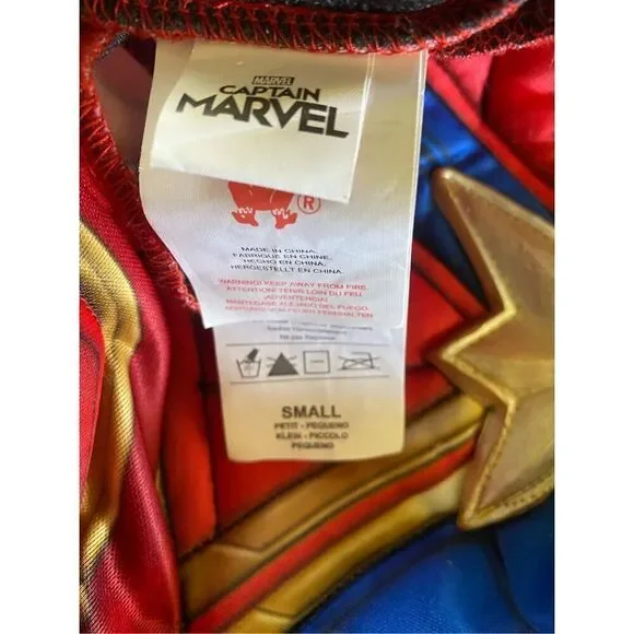 Girls Costume Rubie's Captain Marvel Hero Small - Picture 3 of 3